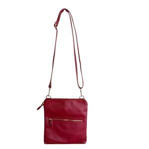 Litt by PurseN Red Crossbody‎ Bag. Inside light. Adjustable Strap